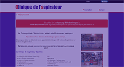 Desktop Screenshot of cliniquedelaspirateur-toulouse.com